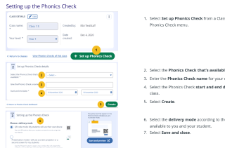 Phonics Check user manual: Phonics Check delivery Image