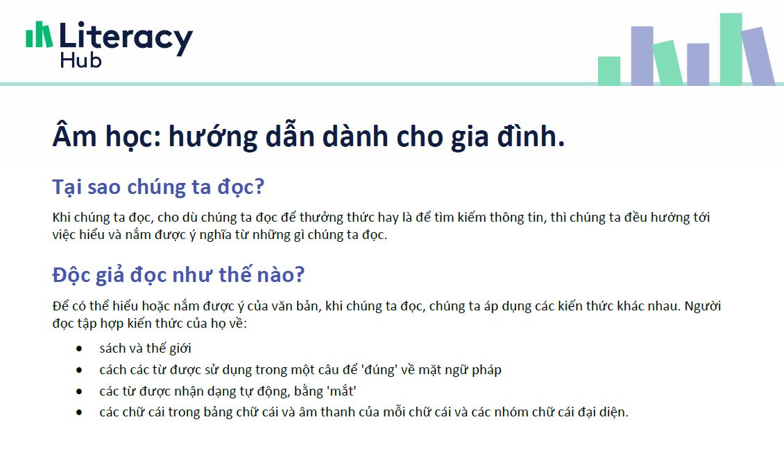 Phonics:  guide for families Vietnamese Image