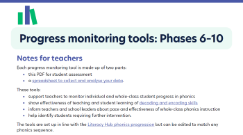 Progress monitoring tools Phases 6-10 Image