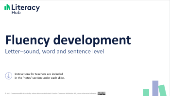 Fluency development slides Image