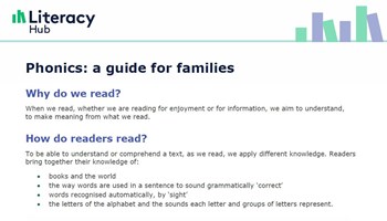 Phonics: guide for families English Image