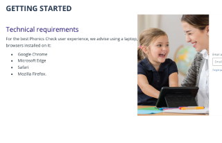 Phonics Check user manual: Register and manage user accounts Image