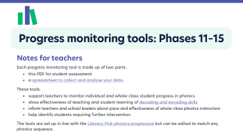 Progress monitoring tools Phases 11-15 Image